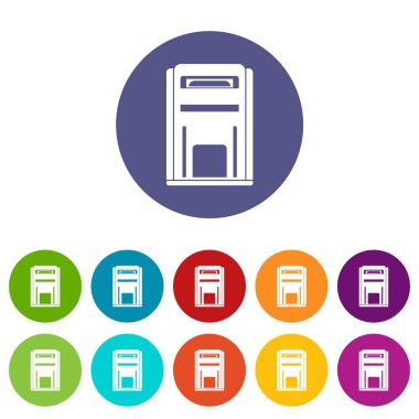 Kare posta kutusu Icons set