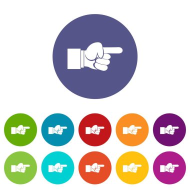 El hareketi işaret Icons set