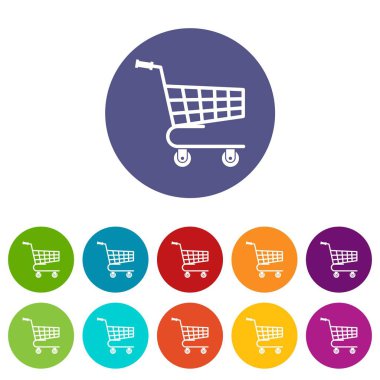 Alışveriş sepeti Icons set