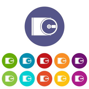 DVD sürücü açık kümesi simgeleri