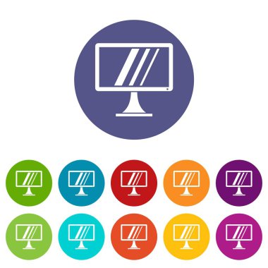 Bilgisayar monitörü Icons set