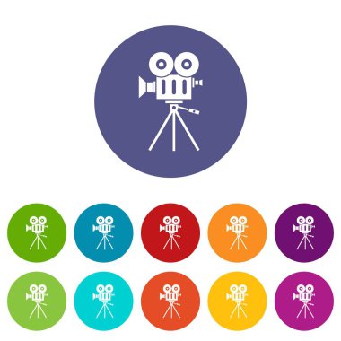 Video kamera Icons set