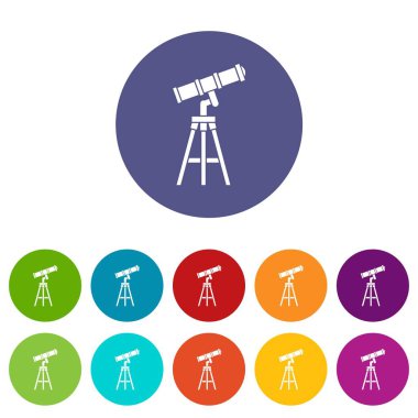 Teleskop Icons set