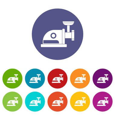 Elektrik değirmeni Icons set