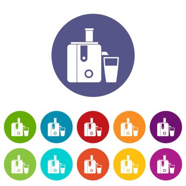 Meyve sıkacağı Icons set