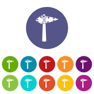 Antik çekiç Icons set