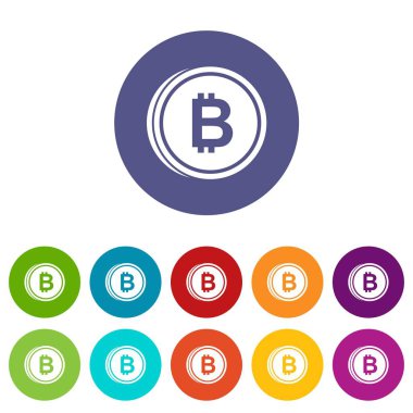 Yazı tura yarasa Icons set