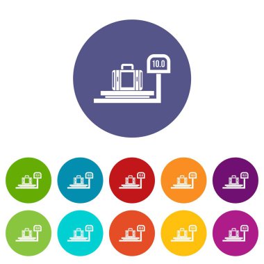 Set simgeleri ağırlığında Bagaj