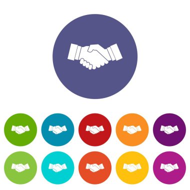 El sıkışma Icons set