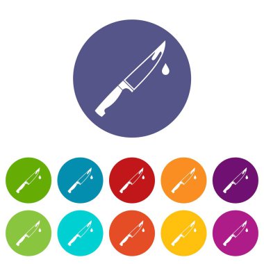 Çelik bıçak Icons set