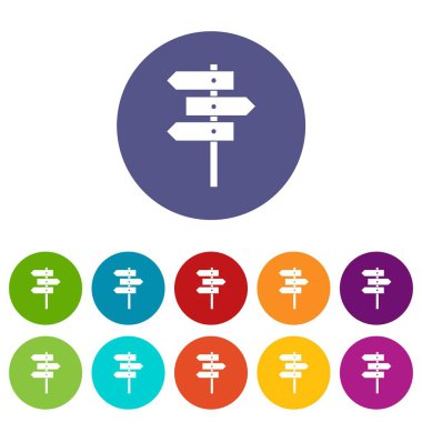 Yön işaretleri Icons set