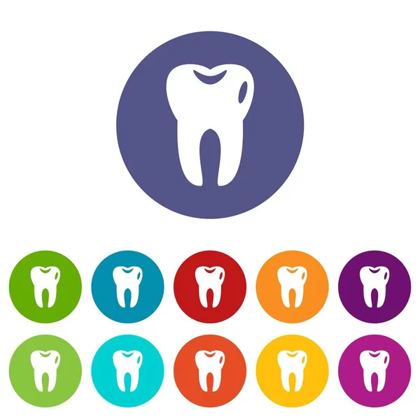 Set di icone dei denti — Vettoriale Stock
