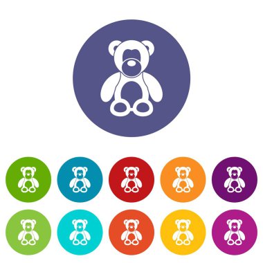 Oyuncak ayı Icons set