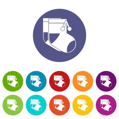 Bebek set simgeleri çorap