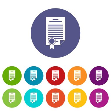 Sözleşme Icons set