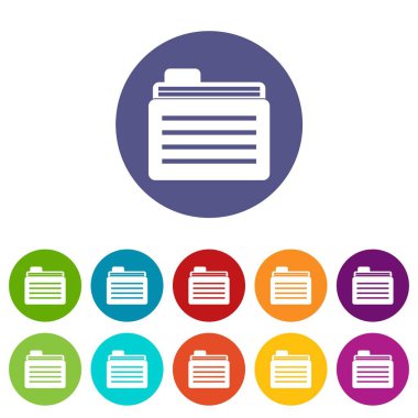 Dosya klasörü Icons set