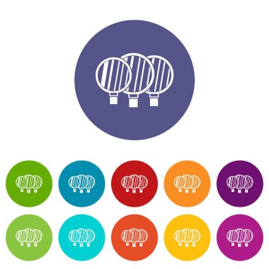 Kamera mercekleri Icons set