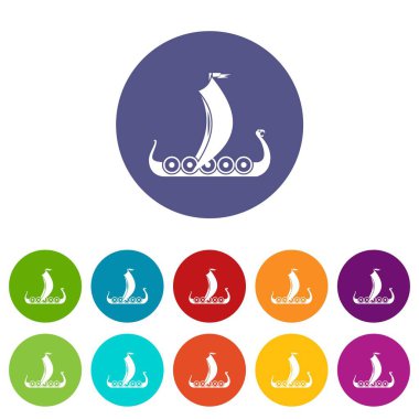 Icons Ortaçağ tekne set