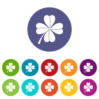 Dört Yaprak yonca set simgeleri