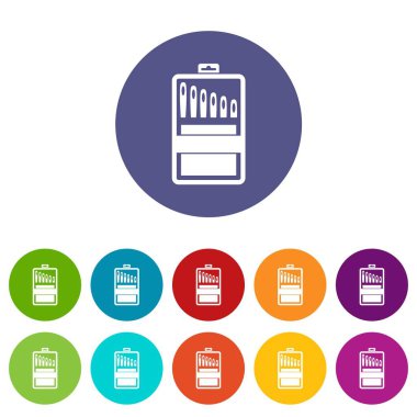 İğneler set simgeler kümesi