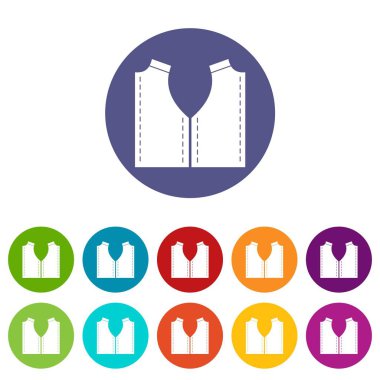 Desen dikiş set simgeler için