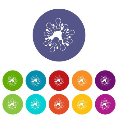 AIDS virüsü Icons set