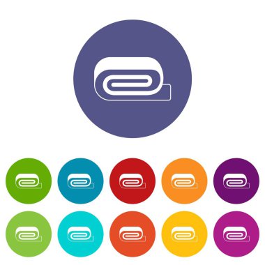 Spa havlu Icons set