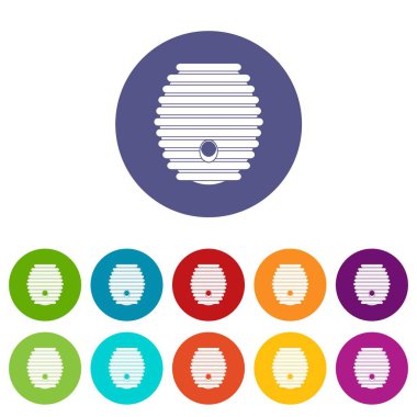 Arı kovanı Icons set