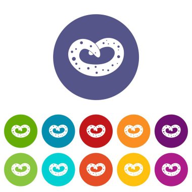 Alman simit Icons set