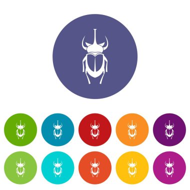 Weevil böceği Icons set