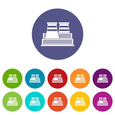 Güç istasyonu Icons set