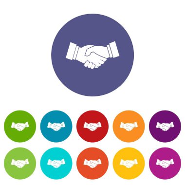 El sıkışma Icons set