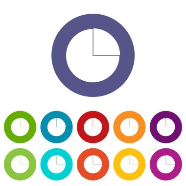 Grafik grafik istatistik Icons set