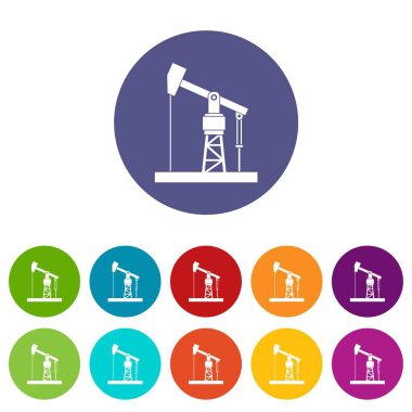 Yağ pompası Icons set