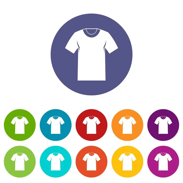 Conjunto de camisetas iconos — Vector de stock