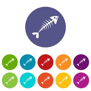 Set simgeleri balık kemik