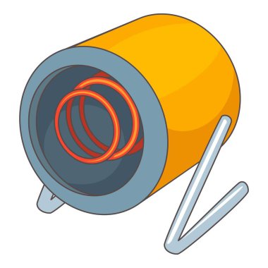 Isı silah simgesi, karikatür tarzı