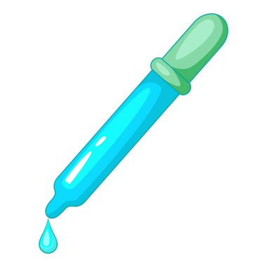 Pipet simgesi, karikatür tarzı