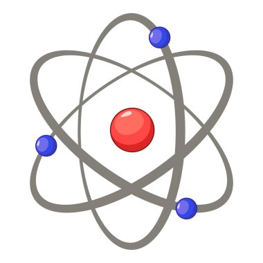 Atom simgesi, karikatür tarzı