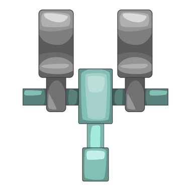 Mekanik şey simgesi. Cap simgesi, karikatür tarzı