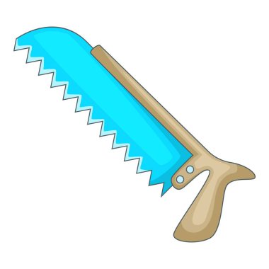 Cerrahi testere simgesi, karikatür tarzı