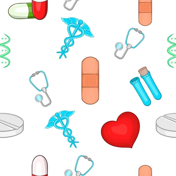 Padrão do diagnóstico, estilo dos desenhos animados — Vetor de Stock