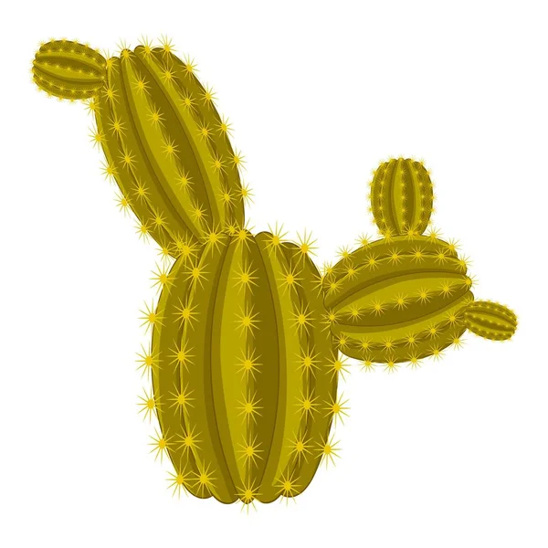 Gran icono de ferocactus, estilo de dibujos animados — Archivo Imágenes Vectoriales