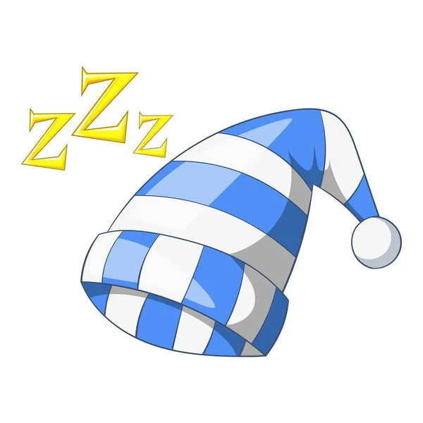 Sleeping cap icon, cartoon style — Stock Vector