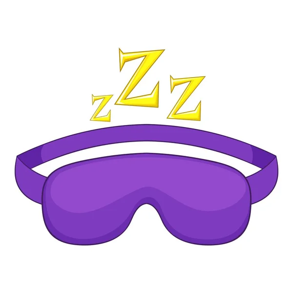 Sleeping mask icon, cartoon style — Stock Vector
