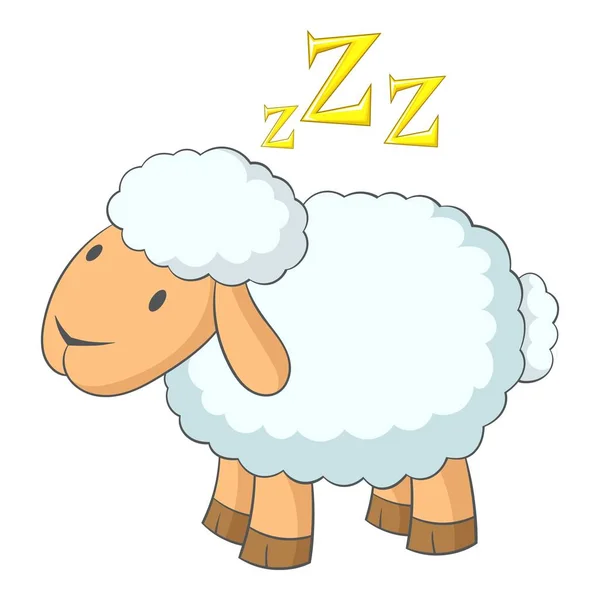 Ikona owiec, stylu cartoon — Wektor stockowy