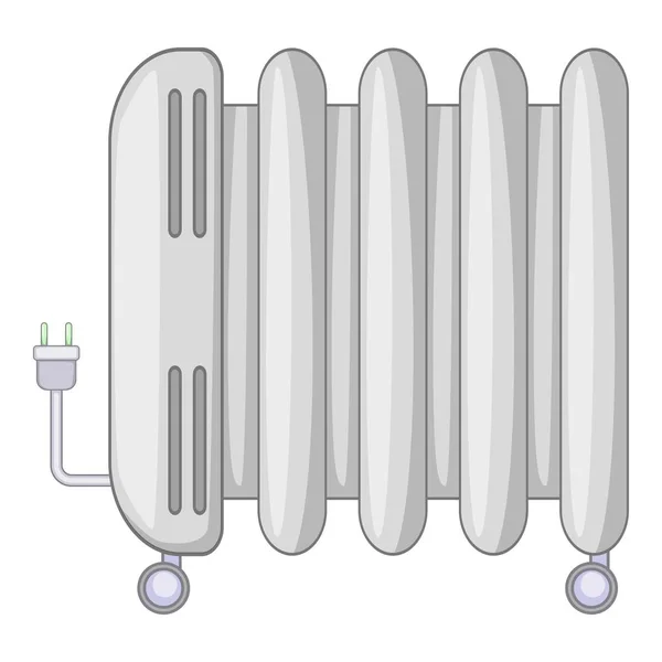 Icona riscaldatore elettrico, stile cartone animato — Vettoriale Stock