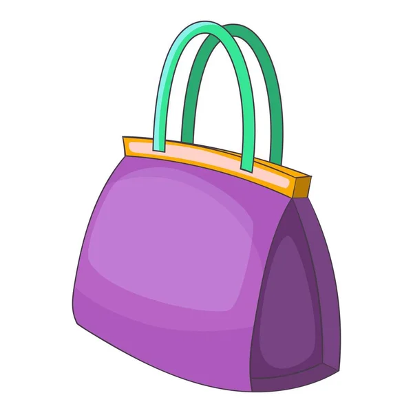 Kleine tas pictogram, cartoon stijl — Stockvector