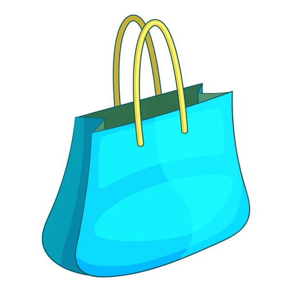 Shopping bag icon, cartoon style — Stock Vector