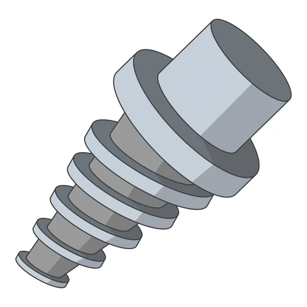 Icono de herramienta espiral, estilo de dibujos animados — Vector de stock